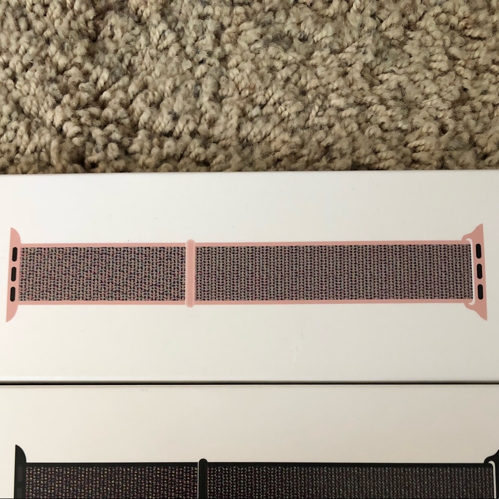 Pink sand 38mm Apple Watch Sport loop band